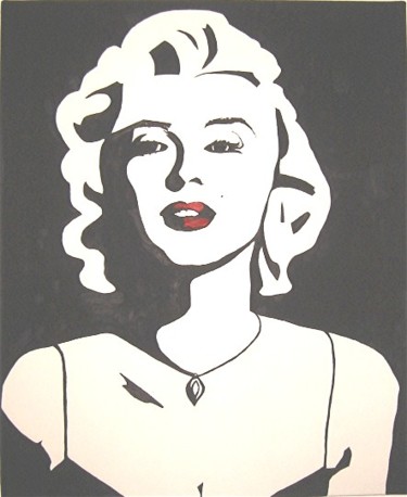 Dessin intitulée "Marilyn" par Elodie Aumage, Œuvre d'art originale, Autre