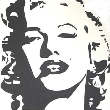 Peinture intitulée "Marilyn 2" par Elodie Aumage, Œuvre d'art originale, Huile