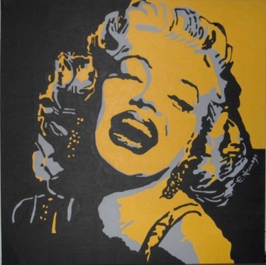 Painting titled "Marylin 3" by Elodie Aumage, Original Artwork