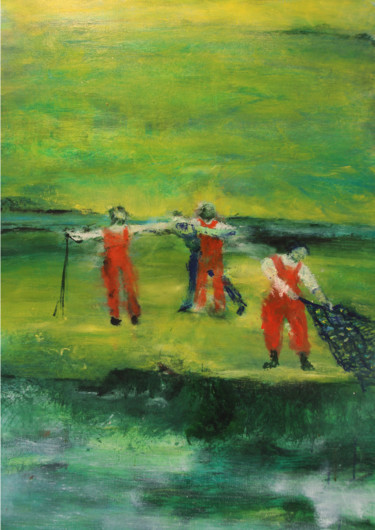 Malerei mit dem Titel "Trémail" von Elodie Huré, Original-Kunstwerk, Öl