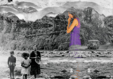 Digital Arts titled "Rivière" by Elodie Teyssier, Original Artwork, Photo Montage