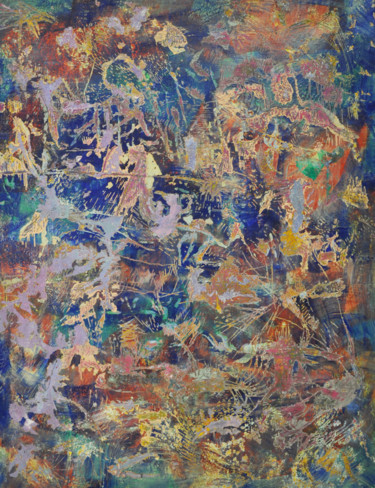 Peinture intitulée "ARCHÉOSPACE #6" par Eloi Derôme, Œuvre d'art originale, Huile