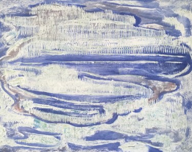 Malerei mit dem Titel "Cut the Landscape #2" von Eloi Derôme, Original-Kunstwerk, Pigmente