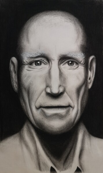 Desenho intitulada "Sebastião Salgado" por Eloprgn, Obras de arte originais, Pastel