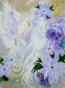 Картина под названием "ANGEL OF 11:11" - Eloryia Ra, Подлинное произведение искусства, Другой