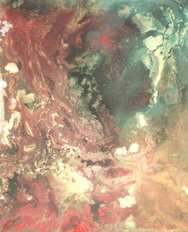 Pittura intitolato "GAÏA 3" da Elric Miault, Opera d'arte originale, pigmenti