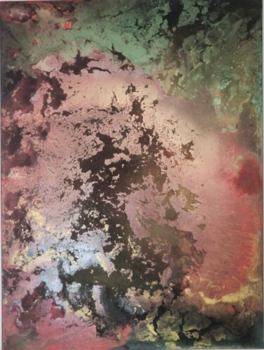 Pintura titulada "GAÏA 16" por Elric Miault, Obra de arte original, Pigmentos Montado en Bastidor de camilla de madera