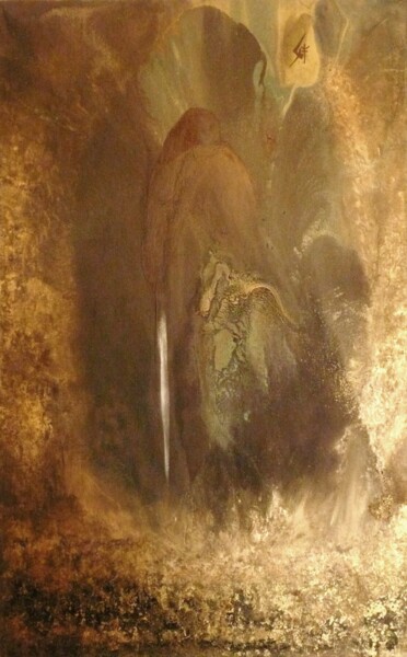 Ζωγραφική με τίτλο "RAPHAEL" από Elric Miault, Αυθεντικά έργα τέχνης, Χρωστικές ουσίες