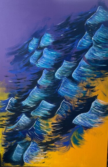 Картина под названием "Bodies of water: Jo…" - Els Devrieze, Подлинное произведение искусства, Акрил
