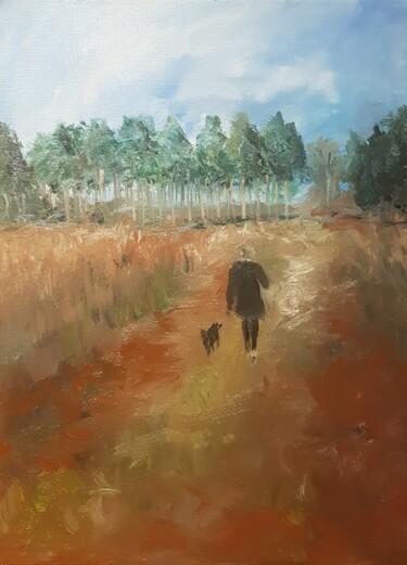 Peinture intitulée "you never walk alone" par Els Driesen, Œuvre d'art originale, Huile