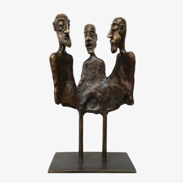 Sculpture intitulée "Reunión" par Elsa Muñoz, Œuvre d'art originale, Bronze
