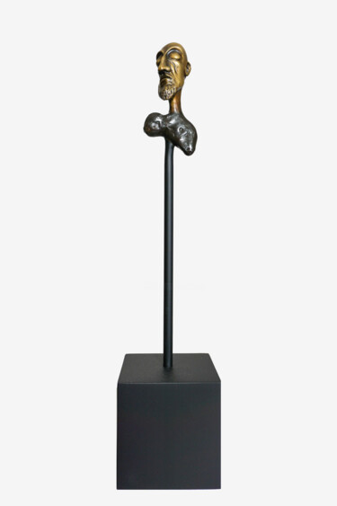 Sculpture titled "Egos 1" by Elsa Muñoz, Original Artwork, Bronze
