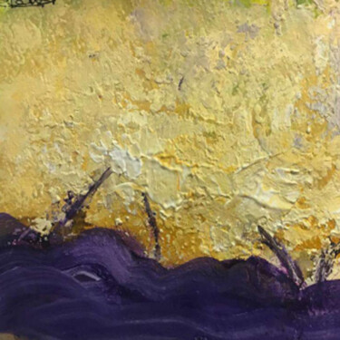 Peinture intitulée "Lluvia de Oro II" par Elsa Russi, Œuvre d'art originale, Acrylique