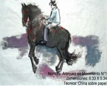 Malerei mit dem Titel "Aranjuez en Movimie…" von Elsa Russi, Original-Kunstwerk, Acryl