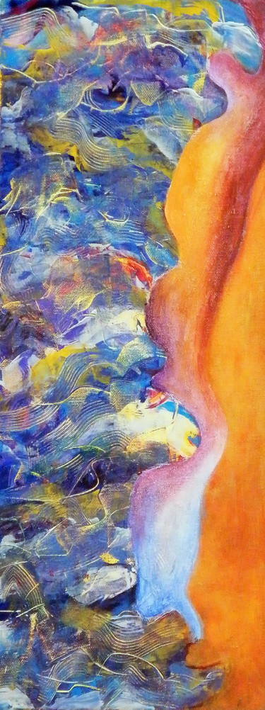 Peinture intitulée "Série éléments "océ…" par Elsa Keumurian, Œuvre d'art originale, Huile