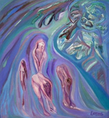 Pintura titulada "Mujeres" por Elsa Lores, Obra de arte original