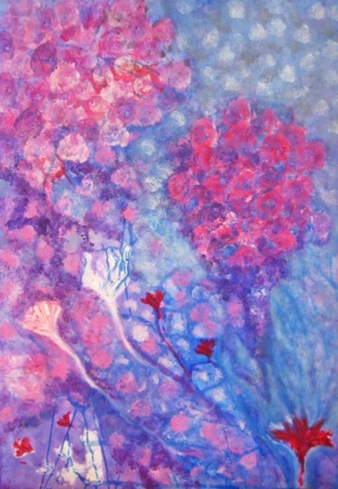 Pintura titulada "Finalmente Primavera" por Elsa Lores, Obra de arte original