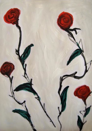 Pintura titulada "Flores / Fiori" por Elsa Lores, Obra de arte original