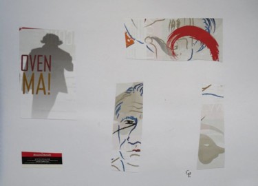 Collages titulada "Beethoven" por Elsa Lores, Obra de arte original
