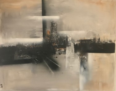 Painting titled "Ombres Apocalyptique" by Elsa M, Original Artwork, Acrylic