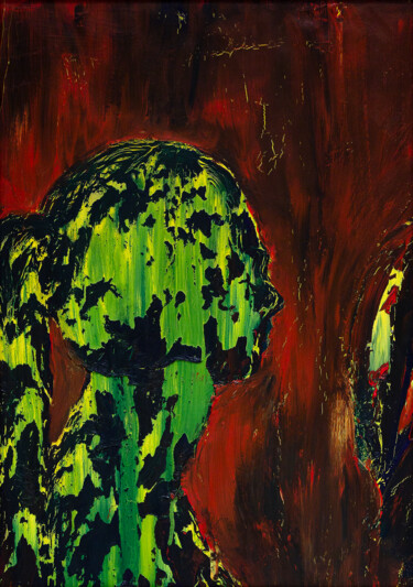 Malerei mit dem Titel "2001 55,5x76 self-p…" von Els., Original-Kunstwerk, Acryl