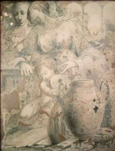 Pittura intitolato "Il Grande Vaso" da Elvio Marchionni, Opera d'arte originale