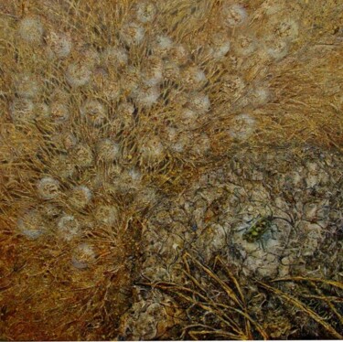 제목이 "Huhu"인 미술작품 Elvira Baranova로, 원작, 기름 나무 들것 프레임에 장착됨