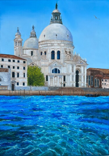 Malerei mit dem Titel "Venice. Basilica di…" von Elvira Gord, Original-Kunstwerk, Öl Auf Keilrahmen aus Holz montiert