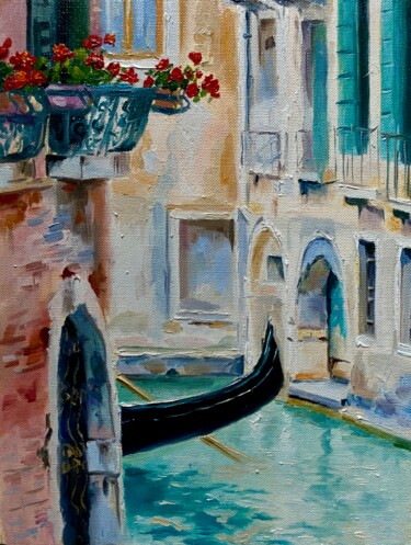 Картина под названием "About Venice. Part 1" - Elvira Sultanova, Подлинное произведение искусства, Масло