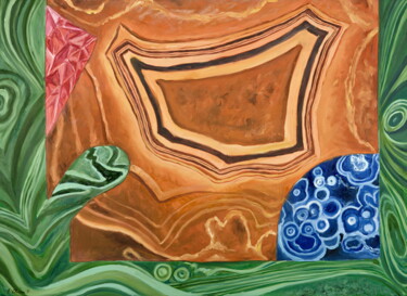 Painting titled "Integration 6" by Elvira Kamaletdinova, Original Artwork, Oil