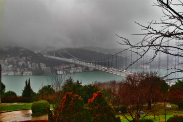 Fotografie mit dem Titel "Bosphorus Bridge" von Elzem, Original-Kunstwerk, Digitale Fotografie