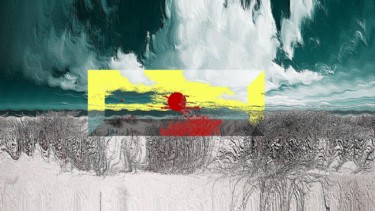 Digitale Kunst mit dem Titel "Dünen IV" von Emivita, Original-Kunstwerk, Digitale Malerei