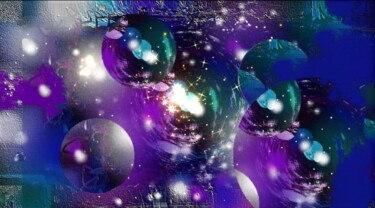 Digitale Kunst mit dem Titel "Sternensaat I" von Emivita, Original-Kunstwerk, 3D Modellierung