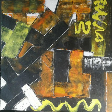 Painting titled "L'impasse" by Emna, Original Artwork, Acrylic