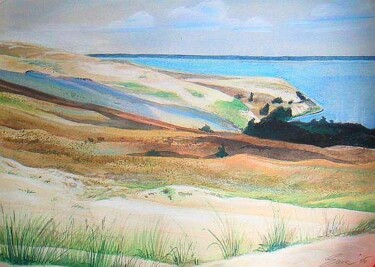 Painting titled "Curonian spit, Lith…" by Ema Gervike, Original Artwork