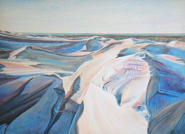 Painting titled "Curonian spit - san…" by Ema Gervike, Original Artwork