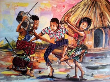 Painting titled "Jubilation" by Ema Kato, Original Artwork, Acrylic