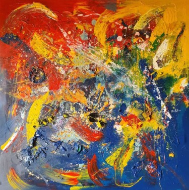 Pittura intitolato "Colors of nature" da Ema Kato, Opera d'arte originale, Acrilico