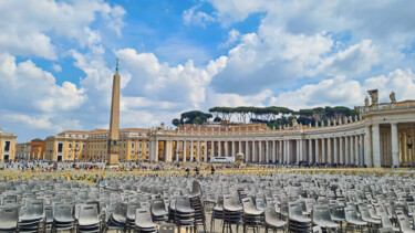 Photography titled "St. Peter's Square…" by Emaga Travels By Emaga Art, Original Artwork, Digital Photography
