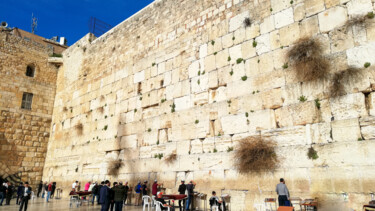 Photography titled "Western Wall in Jer…" by Emaga Travels By Emaga Art, Original Artwork, Digital Photography