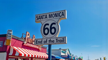 Fotografia intitulada "Route 66 End of the…" por Emaga Travels By Emaga Art, Obras de arte originais, Fotografia digital