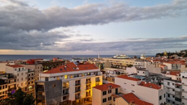 Photography titled "Funchal at sunrise,…" by Emaga Travels By Emaga Art, Original Artwork, Digital Photography