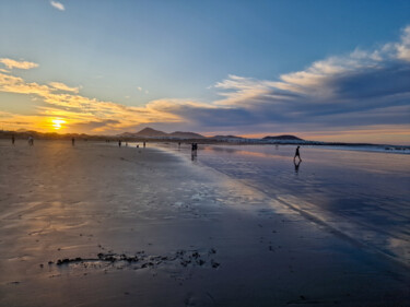 Photography titled "Sunset at Playa de…" by Emaga Travels By Emaga.Art, Original Artwork, Digital Photography
