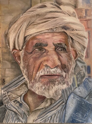 Painting titled "80X60cm" by Eman Al Farran, Original Artwork, Oil