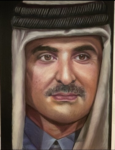 Painting titled "59x78" by Eman Al Farran, Original Artwork, Pastel