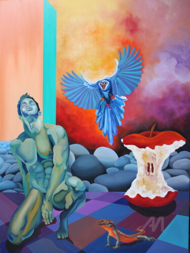 LIBERDADE DO AMOR E DA ARTE Pintura intitulada "LIBERDADE DO AMOR E…" por Emanuel Aguiar, Obras de arte originais, Óleo