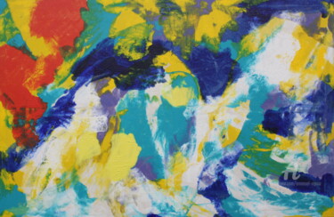 Peinture intitulée "Corais" par Emanuel Aguiar, Œuvre d'art originale, Acrylique