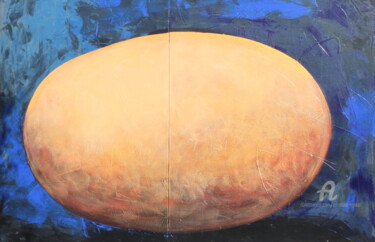 Painting titled "Marte" by Emanuel Aguiar, Original Artwork, Acrylic