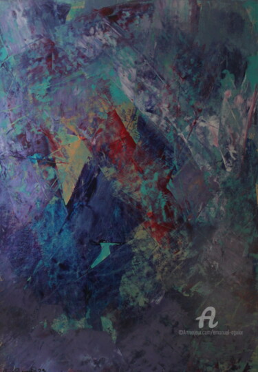 Pittura intitolato "A minha espátula de…" da Emanuel Aguiar, Opera d'arte originale, Acrilico