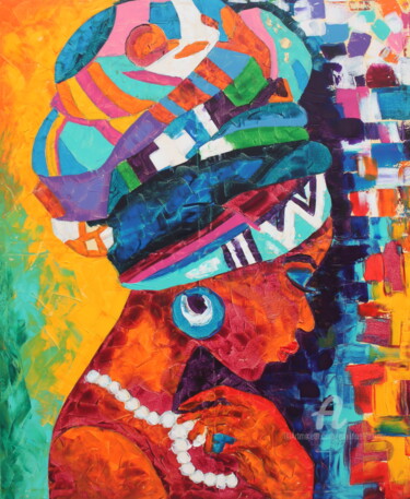 绘画 标题为“Africa Dois” 由Emanuel Aguiar, 原创艺术品, 丙烯